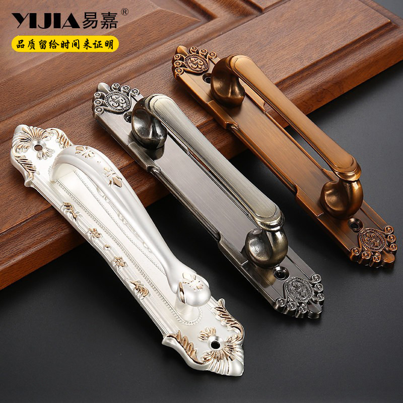 Yijia European antique bronze exposed handle furniture cabinet door split cabinet door handle wooden door invisible door handle