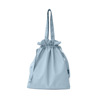 Scandinavian one-shoulder bag, big linen bag, Nordic style, drawstring