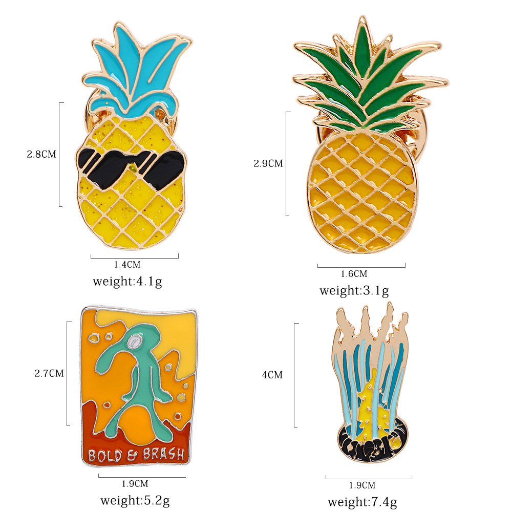 Cartoon Style Pine Alloy Enamel Unisex Brooches display picture 1