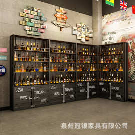 工业风集装箱产品展示陈列柜酒吧货架现代展示架落地置物装饰酒架