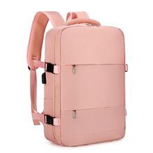 跨境供应复合布休闲商务双肩背书包电脑包可印LOGO两用