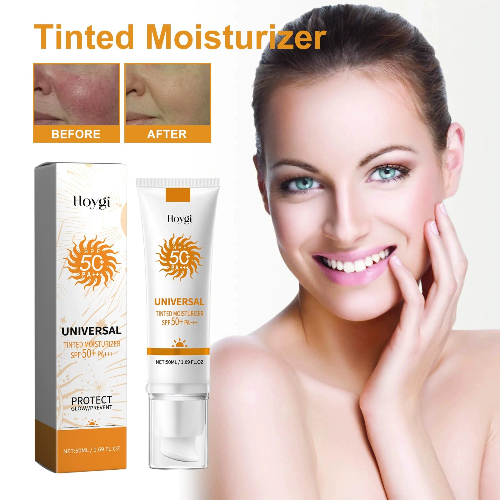 Hoygi универсальный защитный крем для тонального крема для улицы, защита от ультрафиолетового излучения, осветляющий увлажняющий защитный крем для кожи