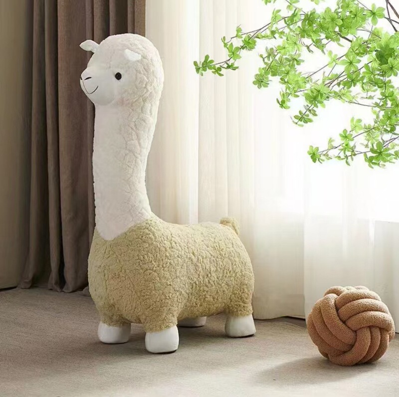 Alpaca Seat Living Room Ornaments Animal Seat Shoe Changing Stool Children's Sofa Leisure Chair Sitting Stool Animal Stool Cartoon Alpaca Seat Living Room Ornaments Animal Seat Shoe Changing Stool Children's Sofa Leisure Chair Sitting Stool Animal Stool Cartoon