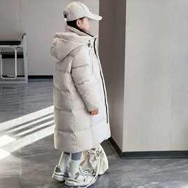 2025新款儿童羽绒服女童中大男童中长款过膝极寒加厚保暖冬装外套