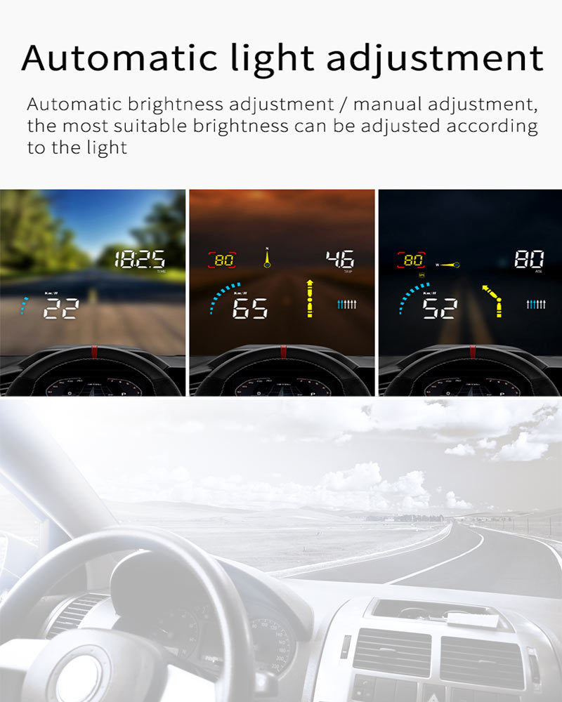 Navigation Version Usb-Powered Car Hud Head-Up Display Universal High-Definition Portable Speed Projector Q10