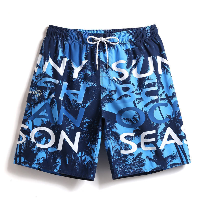2024 Cross-Border Popular 3D Digital Printing Hawaiian Style Beach Men's Shorts Beach Pants Order British Style