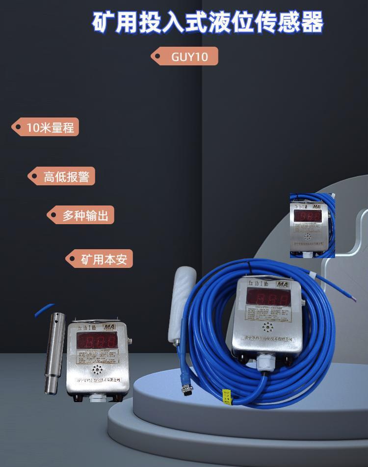 供应485接口液位计GUY10矿用投入式液位传感器液位变送器液位计