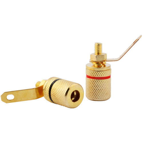 Copper-coated speaker terminal Banana plug connector Speaker audio connector head Bower base 4mm