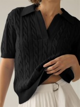 O 79987 Summer Knit Polo Shirt �ļ���֯�� ŷ���羳����ѷ