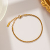 Starry sky stainless steel, bracelet, fashionable jewelry for elementary school students, new collection, Korean style, simple and elegant design, 750 sample gold