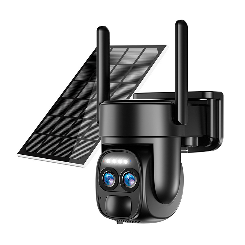 Chinese Version Solar 8X Zoom 4K Hd Camera Monitoring Without Electricity and Network 4G/Wifi Full Color Night Vision
