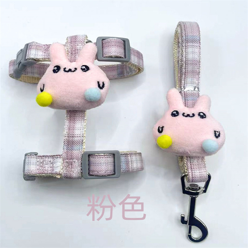 Gato Correa gato Correa anti-rotura ajustable gato cuerda lindo conejo cuerda perro cuerda mascota suministros al por mayor