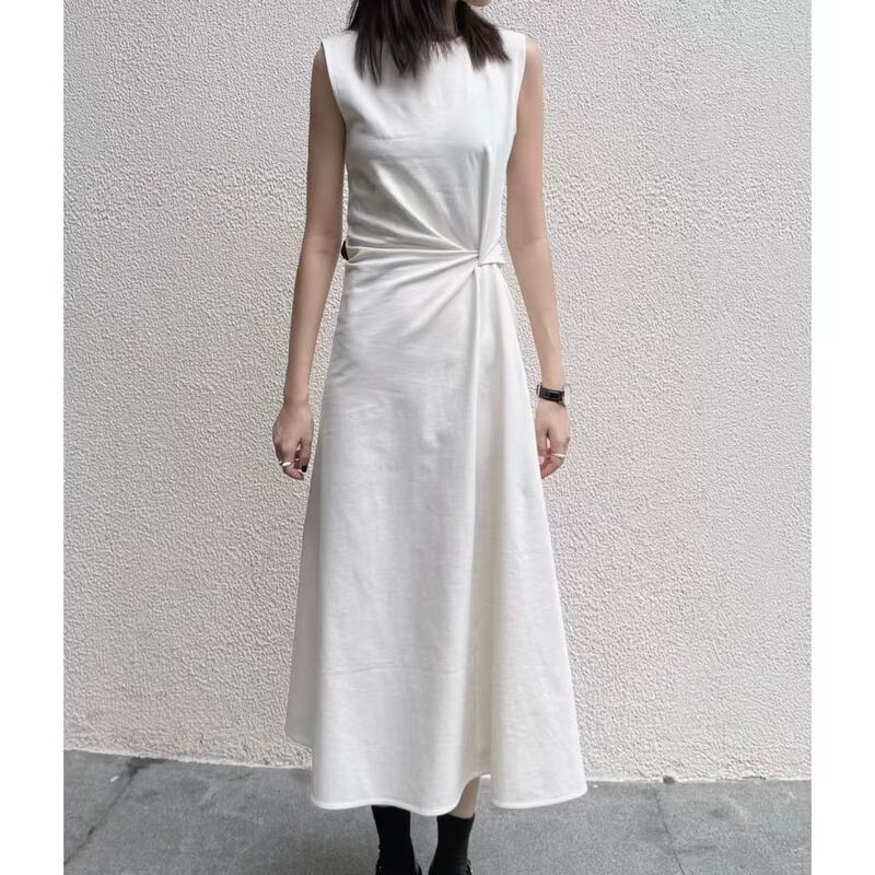 Cs Women's Standard Fit Wrap Knot Dress White 2026 Summer New Arrival 1259472007 Cs Women's Standard Fit Wrap Knot Dress White 2026 Summer New Arrival 1259472007