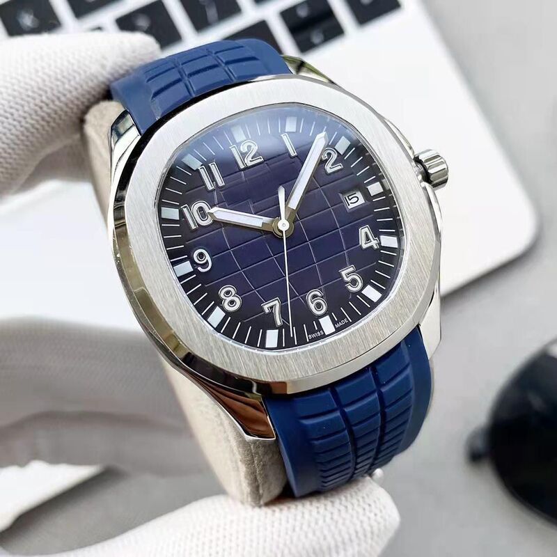Cross-Border Best-Selling Patek Nautilus Men's Watch, Fashionable Classic Silicone Quartz Watch, Free Box Delivery