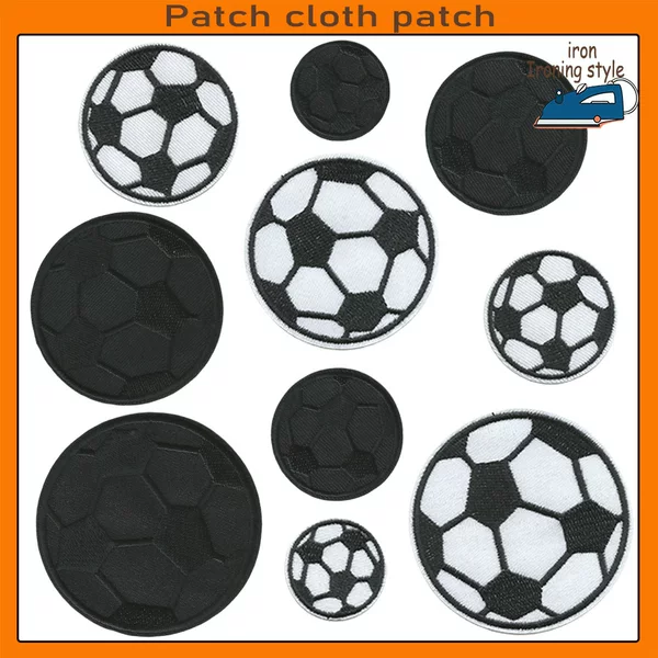 Embroidered Fabric Patches with Football Patterns for Shoes, Bags, Hats, Accessories, Jeans Patches, Accessories, Embroidery Patches, DIY