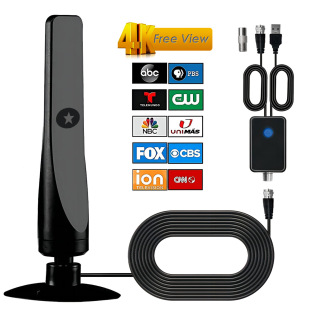 4K HD Smart TV Digital Antenna Signal Amplifier Indoor and Outdoor Receiver Broadcast Signal TV Antenna