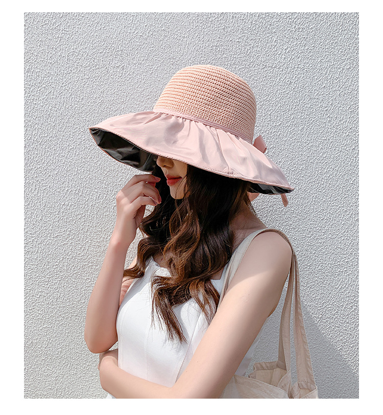 黑胶蝴蝶结盆帽-详情_31