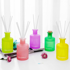 200ml Colored Sandblasted Glass Aroma Diffuser for Home Interior Long-lasting Air Freshener, Bathroom Essential Oil Deodorizer