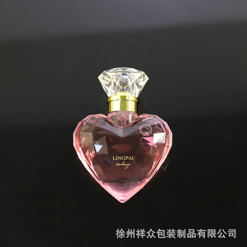 Love specific admite la fabricación de botellas vacías de vidrio de perfume transparente artesanal con tapa de aspersor, botellas de spray portátiles