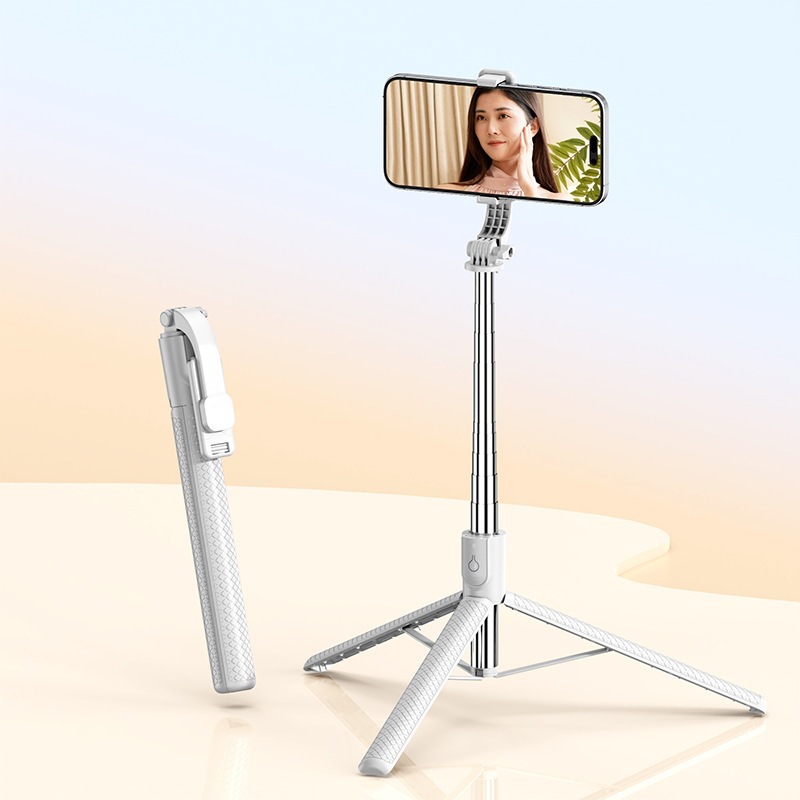 Palo Selfie con Trípode y Control Remoto Bluetooth de ABS para Transmisión en Vivo image 14
