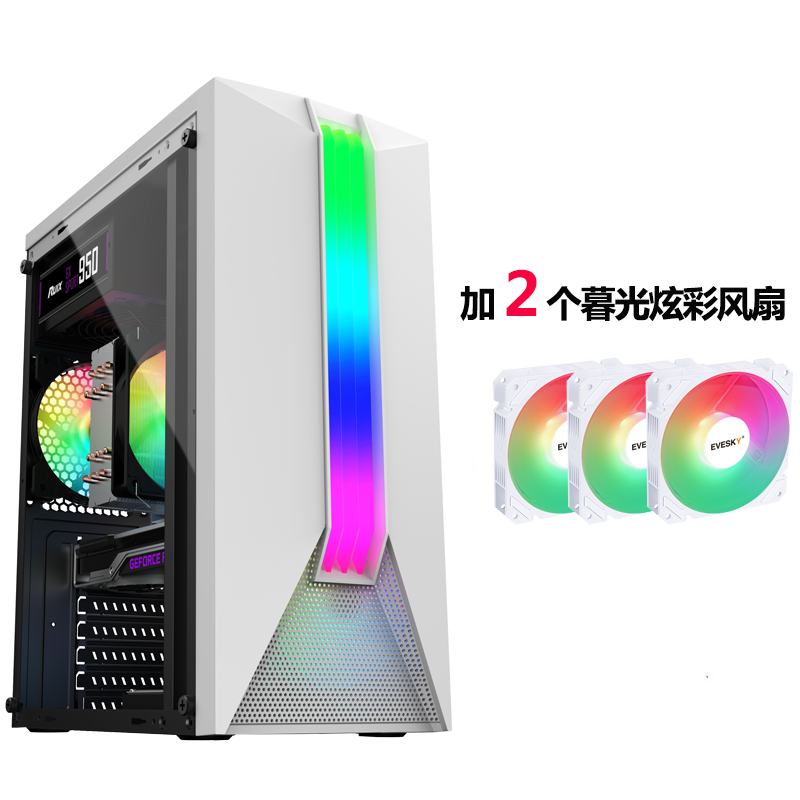 Мини-материнская плата mini-ITX/mini-mATX в сборе, корпус компактный ATX с прозрачной боковой панелью, маленький системный блок DIY, поддержка ITX 3.0