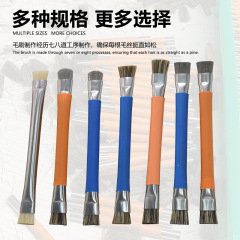 DKT両頭豚毛ブラシ回路基板ブラシ硬毛クリーニングブラシ強化マザーボードブラシ硬毛ブラシ豚毛ブラシ