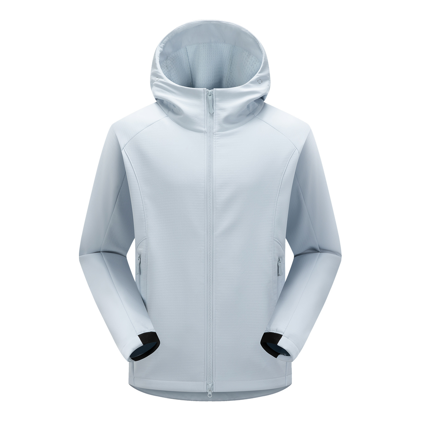 Autumn and winter outdoor couple's softshell jacket with thin fleece, windproof and waterproof, unisex hooded jacket for mountaineering