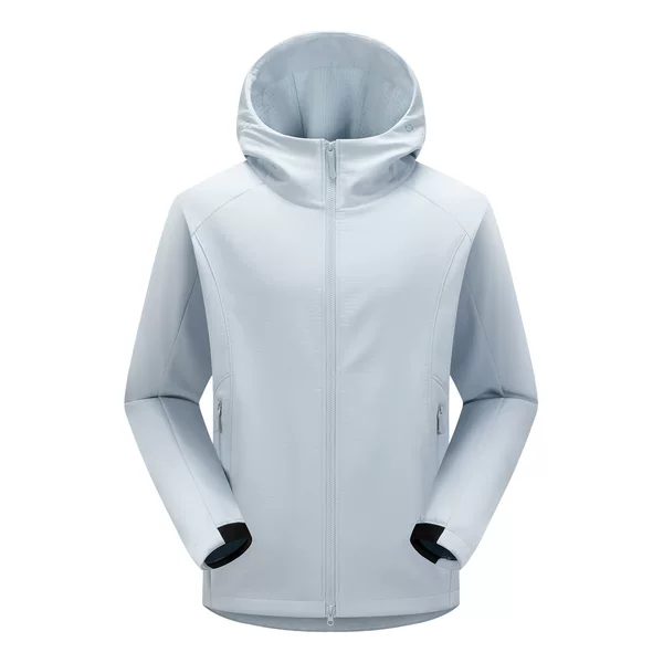 Autumn and winter outdoor couple's softshell jacket with thin fleece, windproof and waterproof, unisex hooded jacket for mountaineering