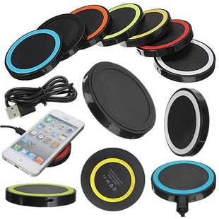 Q5 wireless charger 15W fast charge mini round thin fast charge small disc QI wireless 10W gift
