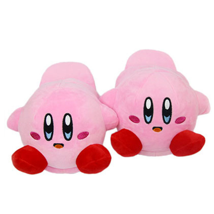 New Anime Cartoon Nintendo Around Star Kabi Plush Cotton Shoes Indoor Home Warm Cotton Slippers