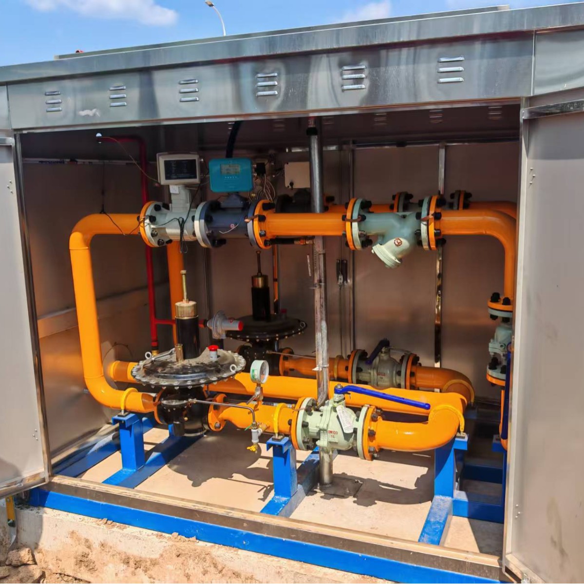 气化站工业燃气调压箱 不锈钢燃气调压设备减压撬小区锅炉调压柜