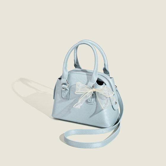 Fashion handbag women's 2025 new cross-border simple western style shell bag high texture solid color trend messenger bag