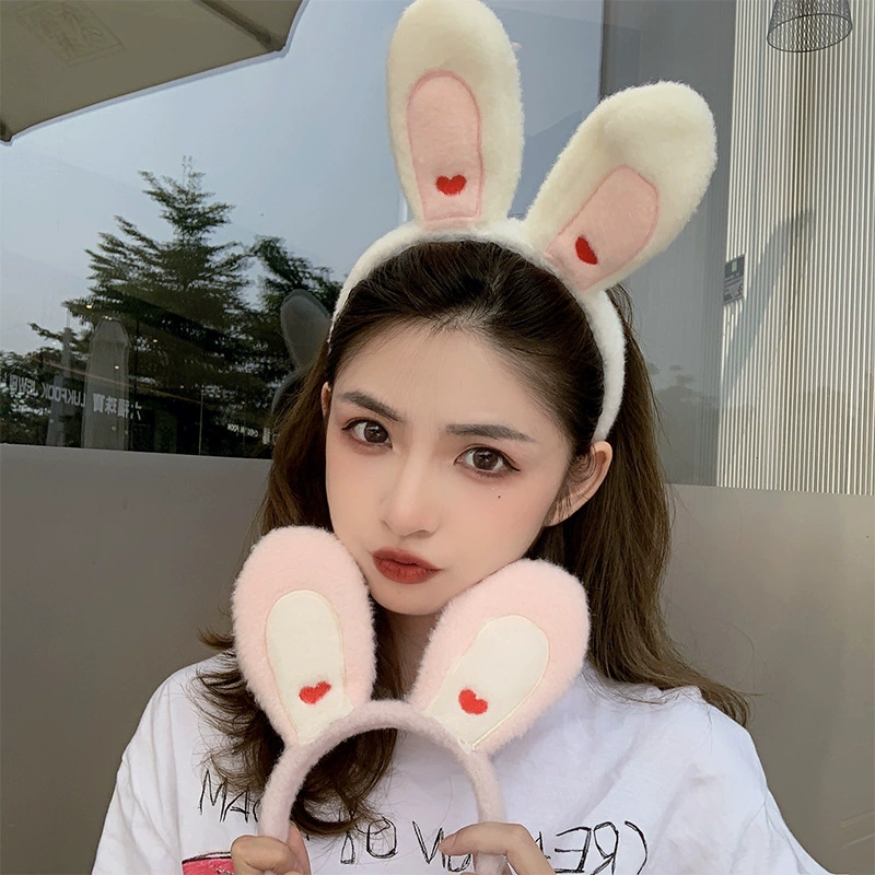 Flashing Headband Yimin, Flower-Shape Light Socket, Korean Style Plush, Blue Accent