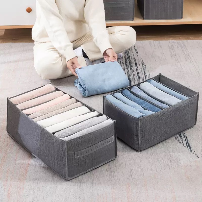 分格收纳盒衣服收纳袋衣柜抽屉式家用网纱裤子袜子衣物收纳盒批发|undefined