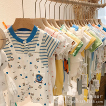 婴儿ins风爬服 童泰婴儿夏装 宝宝连体衣 新生儿衣拉拉哈衣爬爬服