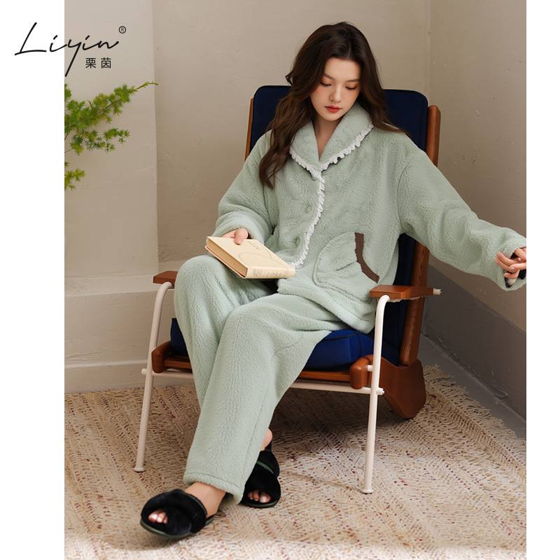 Genuine winter velvet cardigan