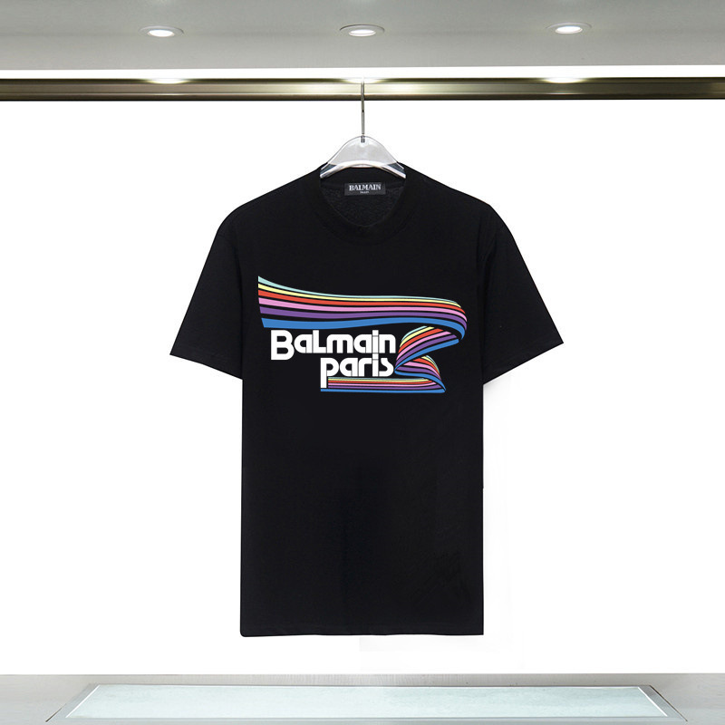 Balmain Balmain Printed Round Neck Short-Sleeved T-Shirt Amazon Women's Top t