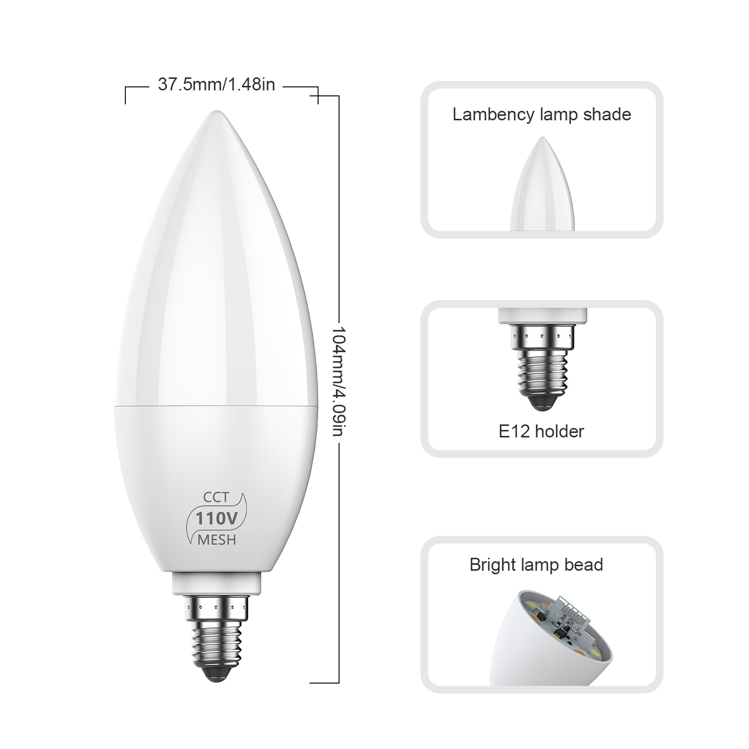 LED Candle Bulb Image 7