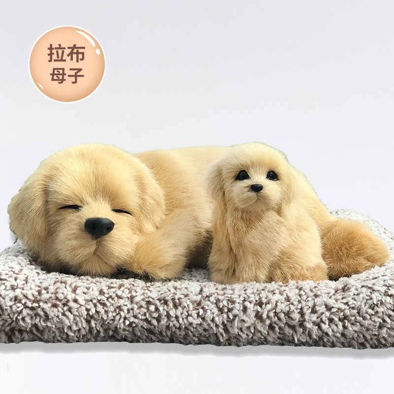 Decoraciones de automóviles adornos adorables accesorios de automóviles en línea nuevos animales de dibujos animados de perros simulados