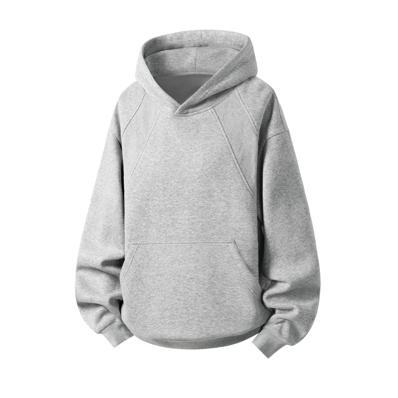 Schweres Patchwork-Kapuzensweatshirt für Damen und Herren, lockeres, lässiges Oberteil im amerikanischen Stil für Paare im Herbst, Vibe High_voghion.com