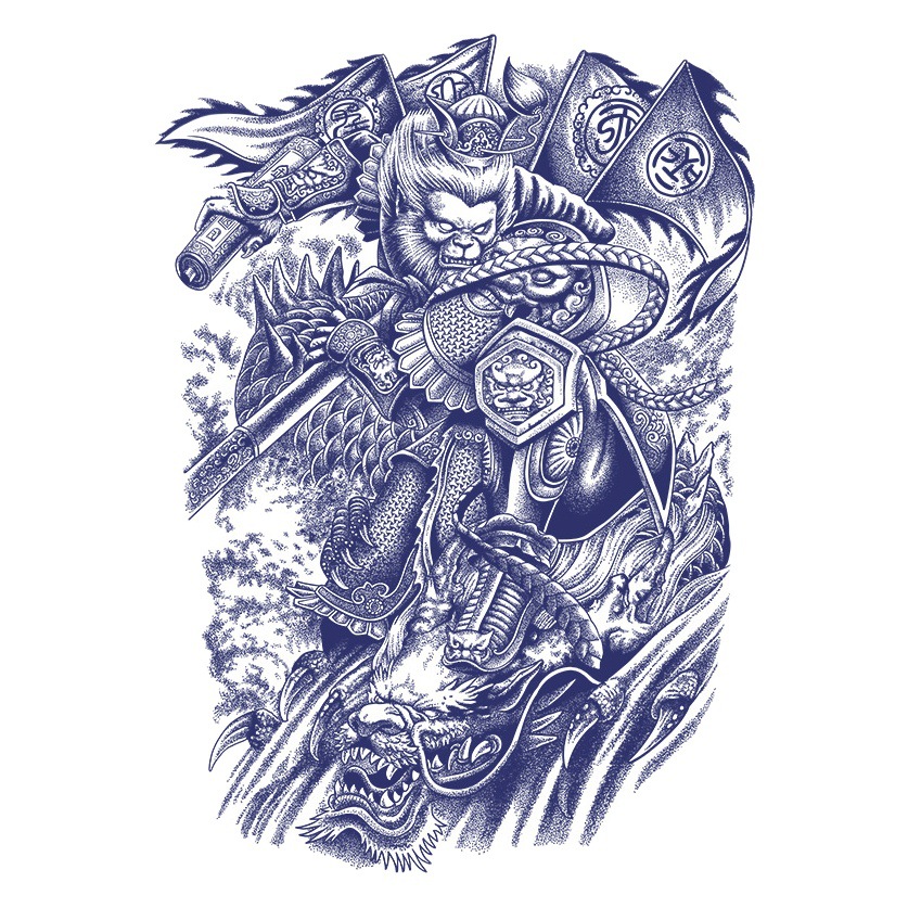 フルバック半背草本ジュースのタトゥーは防水男の持続的なシミュレーション胸の前のシールの大図の花腕のタトゥーを貼ります。