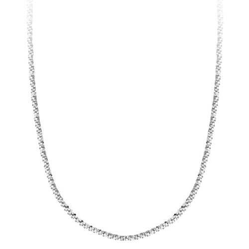 S925 sterling silver sparkling baby's breath choker necklace for women simple internet celebrity choker clavicle chain necklace