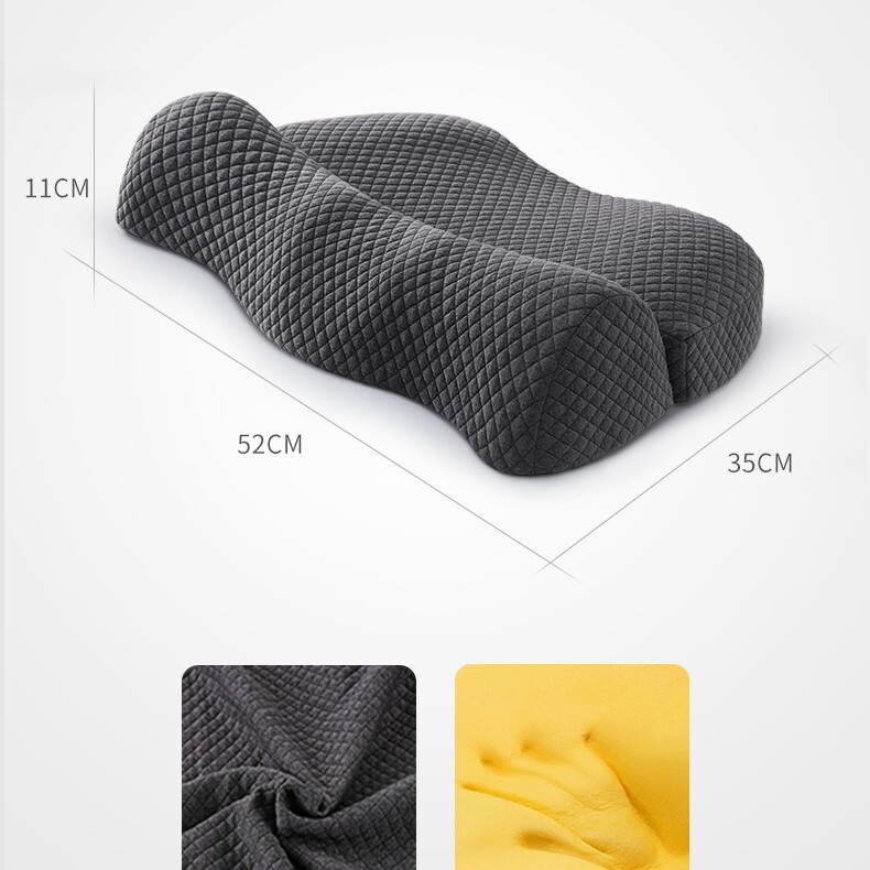 頚椎枕助睡眠記憶綿非反弓脊椎変直頚椎睡眠枕芯専用減圧保護首枕|undefined