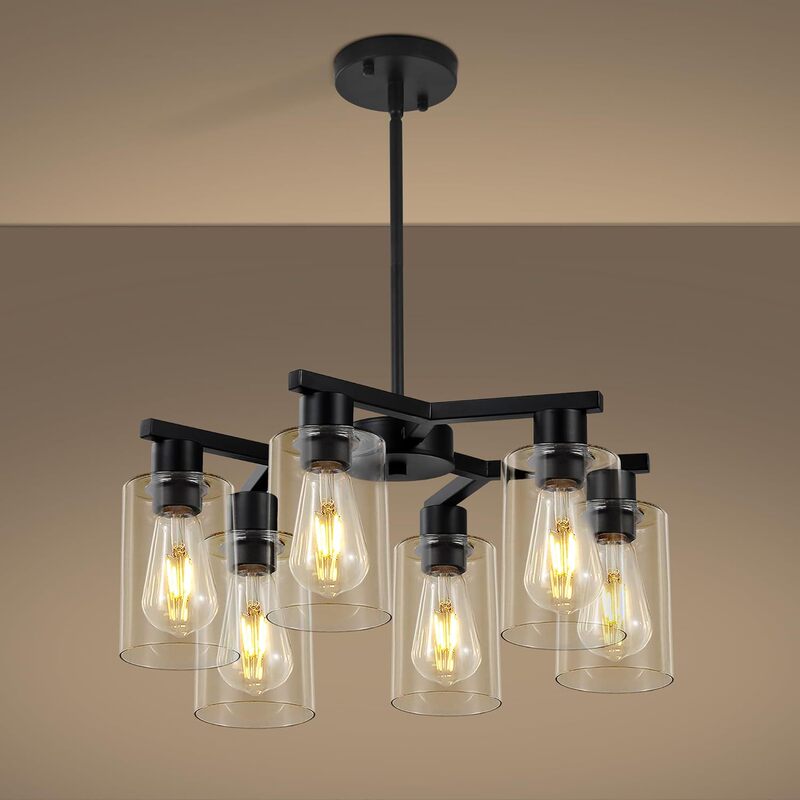 Cross-Border Exclusive Supply of Black Modern Farmhouse Pendant Lights for Restaurant Ceiling Lighting, Adjustable Hanging Industrial Pendant Lights Cross-Border Exclusive Supply of Black Modern Farmhouse Pendant Lights for Restaurant Ceiling Lighting, Adjustable Hanging Industrial Pendant Lights