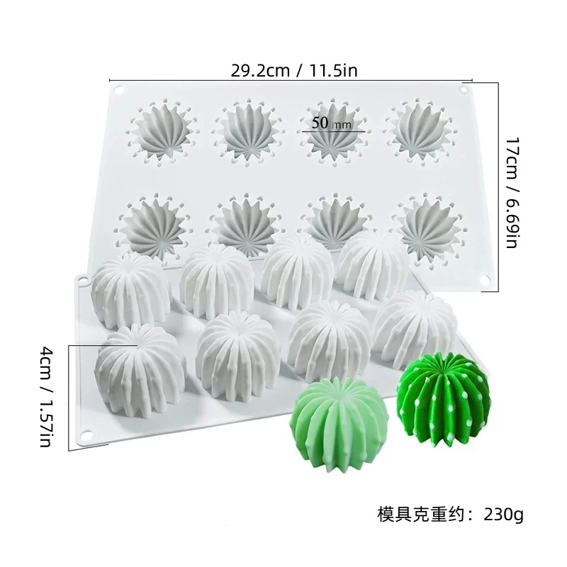 Silicone mousse mold Italy, white 21×21×4 cm, food-grade flexible baking tray