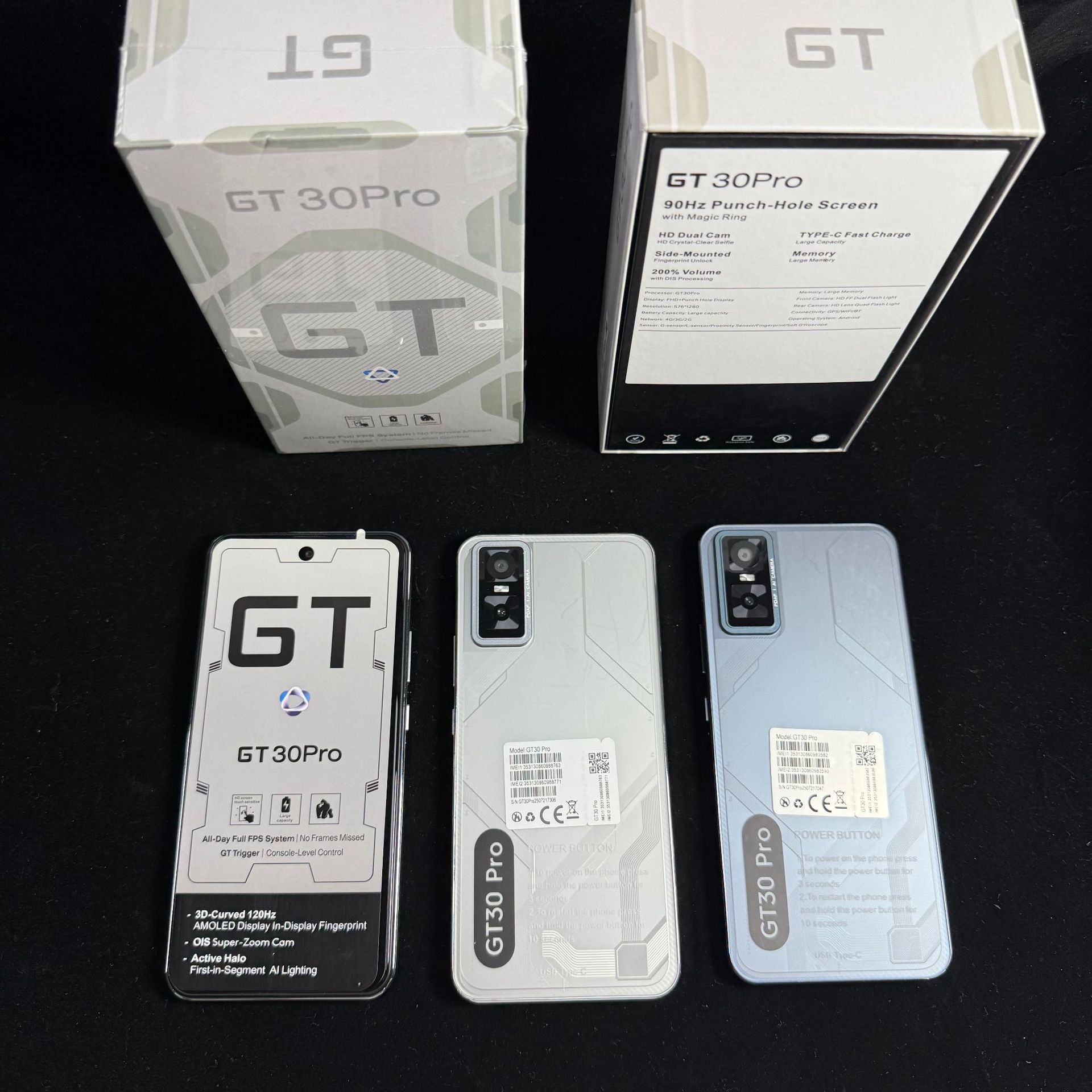 Gt30 Pro Cross-Border E-Commerce Hot-Selling Smart Android Real 4g Mobile Phone in Stock Smartphone New Model 16+1Tb