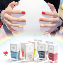 跨境新款免烤指甲油持久快干不可剥网红美甲裸色亮片指甲油批发