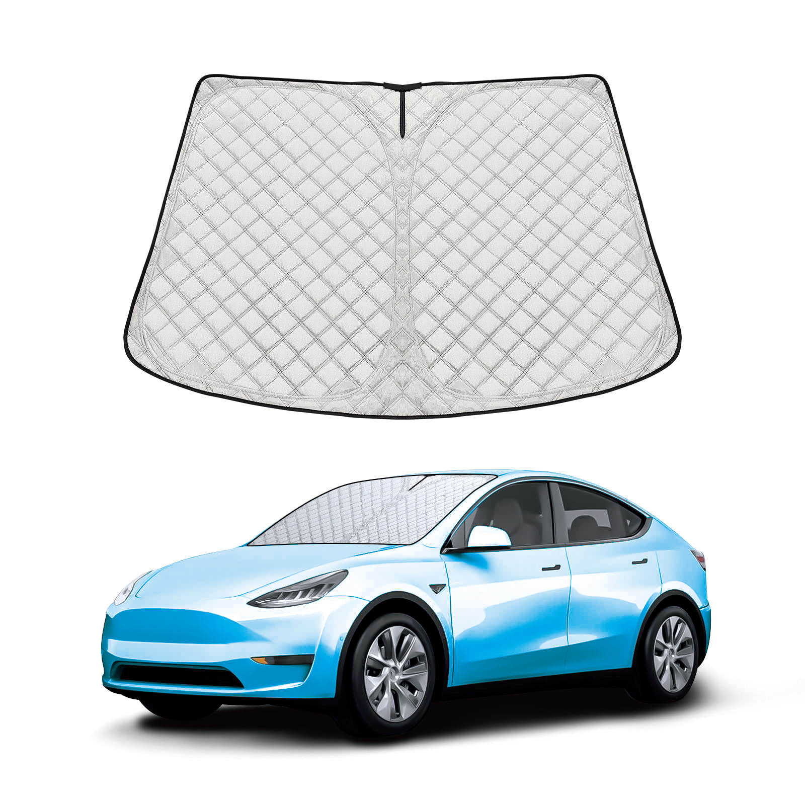 Car Front Windshield Sunshade, Summer Car Sunshade Cover, Universal Fit for Cars, Suvs, and Trucks