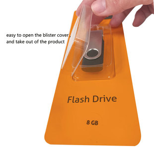 Miro card paper card blister packaging SD flip blister hot pressing memory card PET blister box U disk box