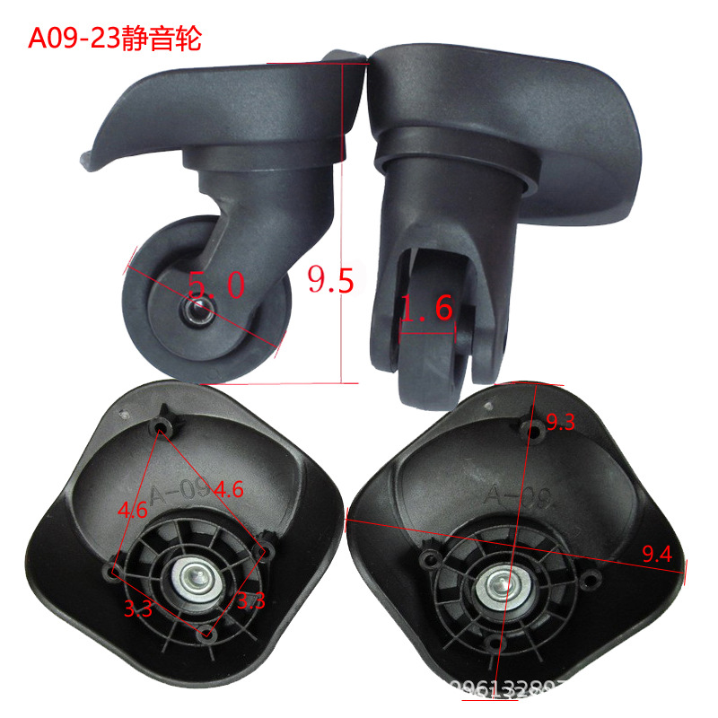 Hongri A09-23 Silent Wheels for Luggage, Suitcase Wheels, Travel Bag Universal Wheels Can Replace the A23 Small Size